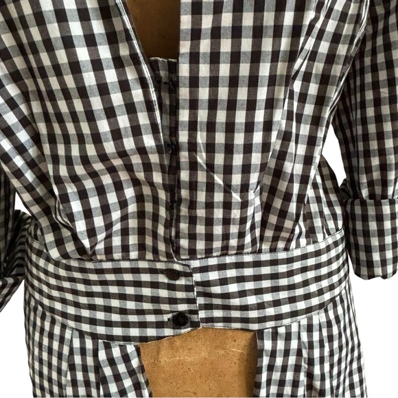 NEW YORK & COMPANY PLAID HIGH-LOW SHIRT - Picture 4 of 12